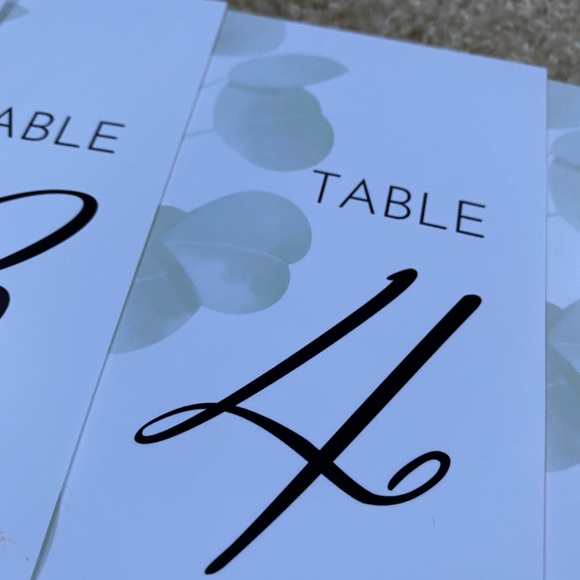 Wedding Table Numbers - Picture 4 of 5